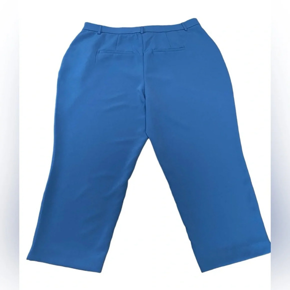 NWOT Lily Morgan, Chic Plus-Size  Blue Trousers, 1X - Picture 8 of 9